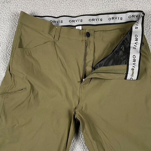 ORVIS Men's 40x30 Tech Travel Hiking Pants Water Repellent 2-Way Stretch Comfort - Picture 1 of 10